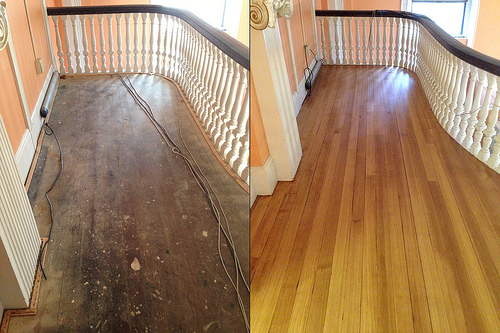 renowacja podłogi drewnianej